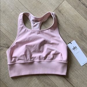 Alo Soft Serenity Bra Pink Heather